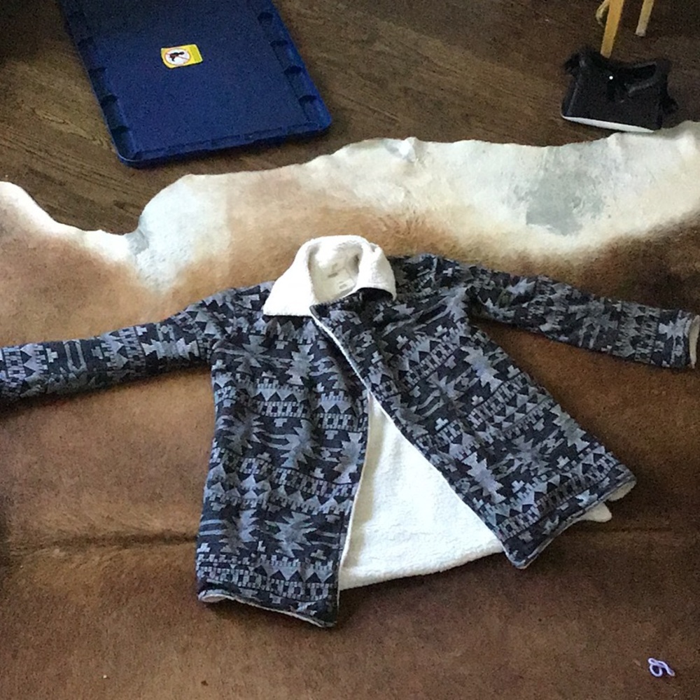 Tucker and Tate coat with fur inside.